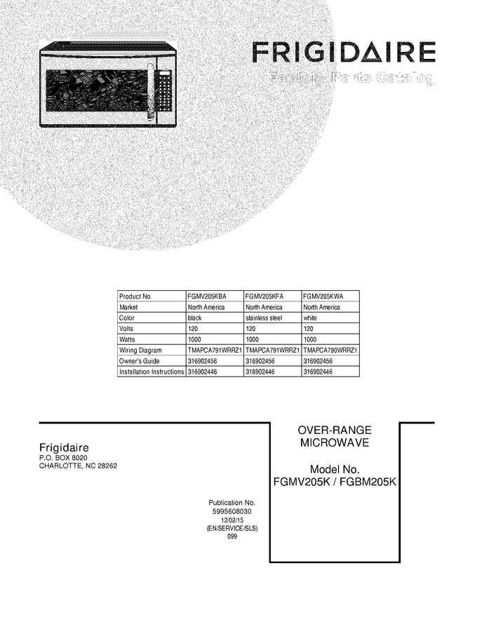Diagram for FGMV205KFA