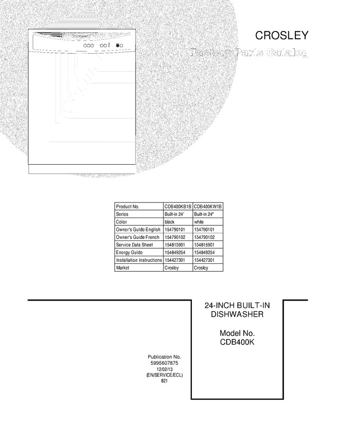 Diagram for CDB400KW1B