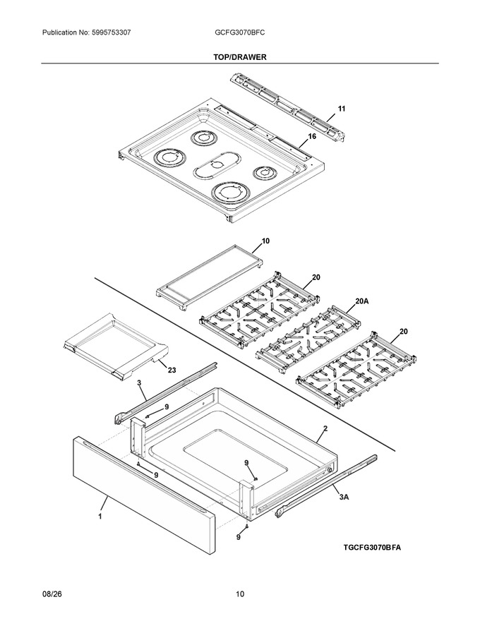Diagram for GCFG3070BFC