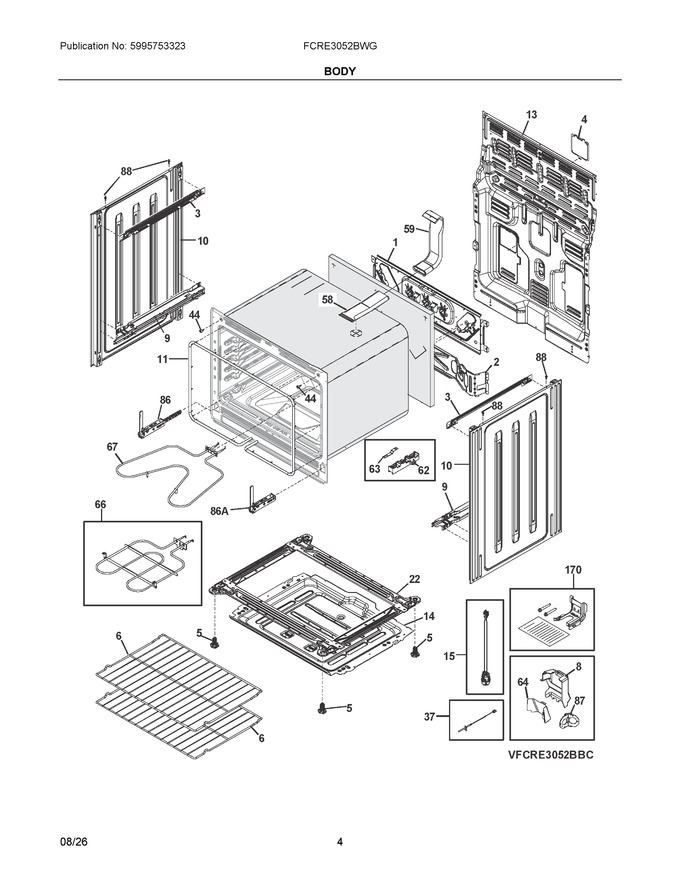 Diagram for FCRE3052BWG