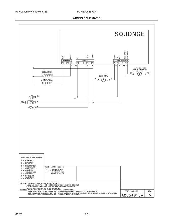 Diagram for FCRE3052BWG