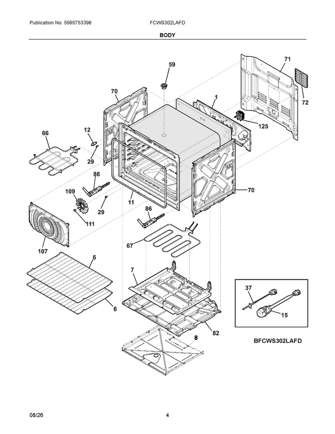 Diagram for FCWS302LAFD