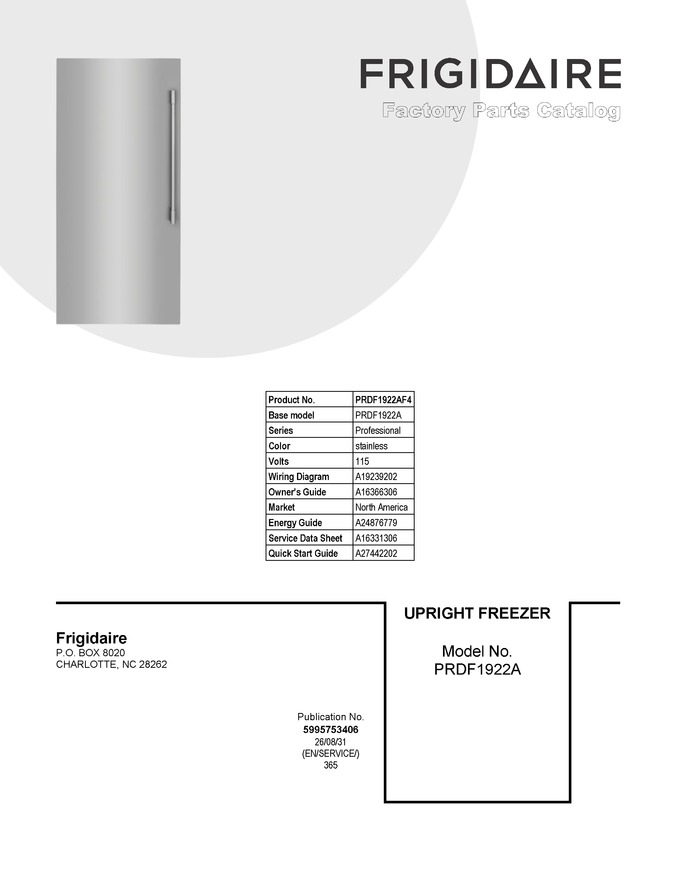 Diagram for PRDF1922AF4
