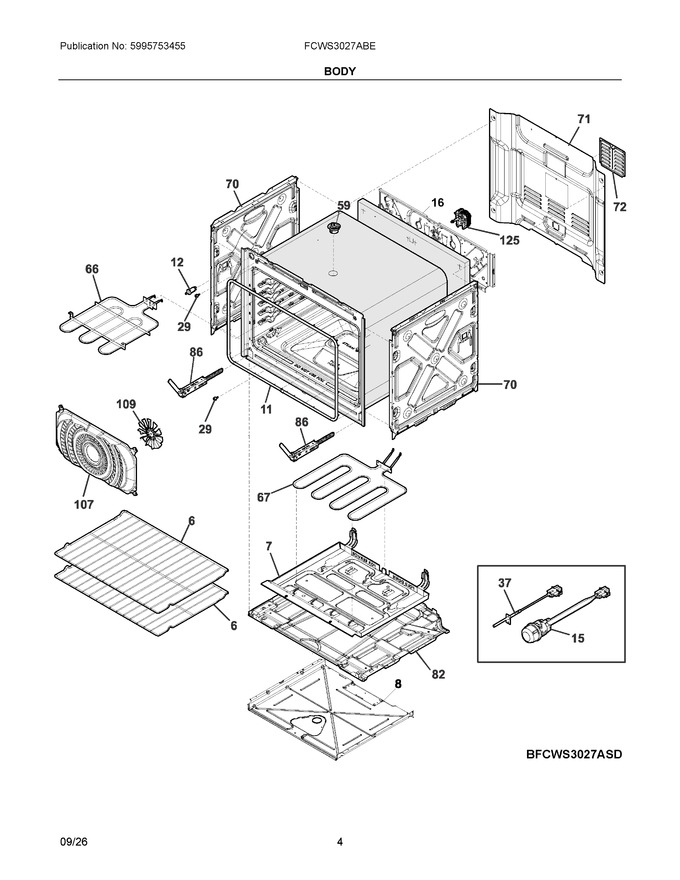 Diagram for FCWS3027ABE