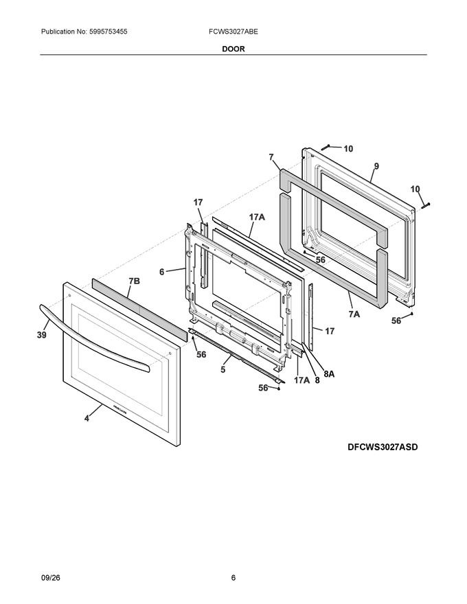 Diagram for FCWS3027ABE