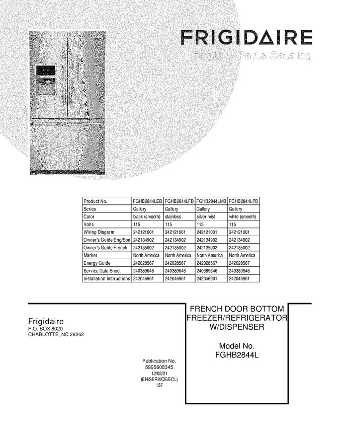 Diagram for FGHB2844LMB