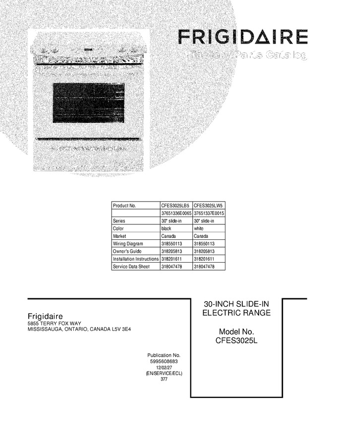 Diagram for CFES3025LB5