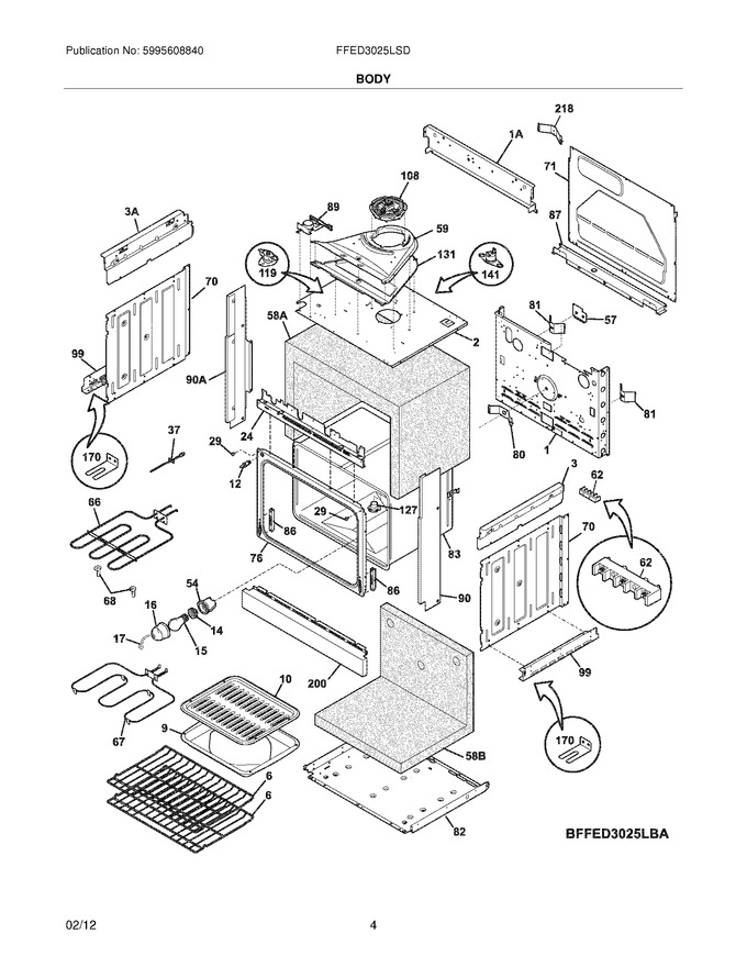 Diagram for FFED3025LSD