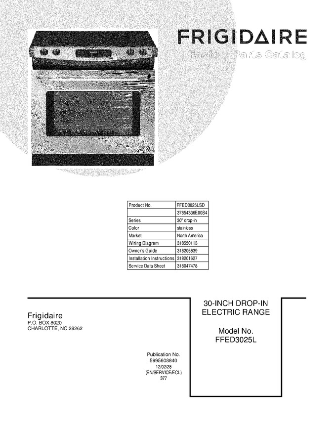 Diagram for FFED3025LSD