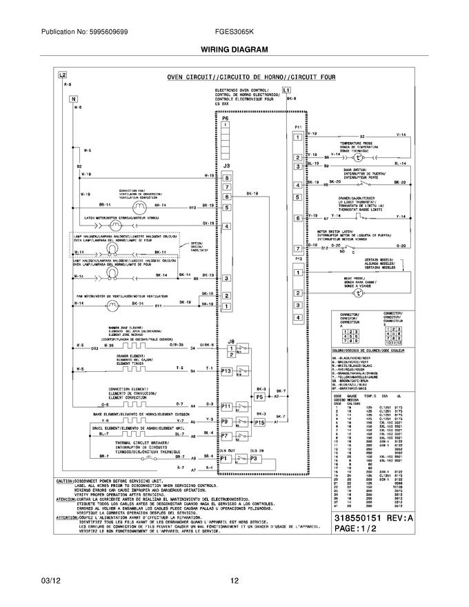 Diagram for FGES3065KWF
