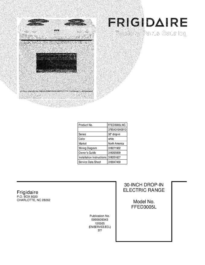 Diagram for FFED3005LWC