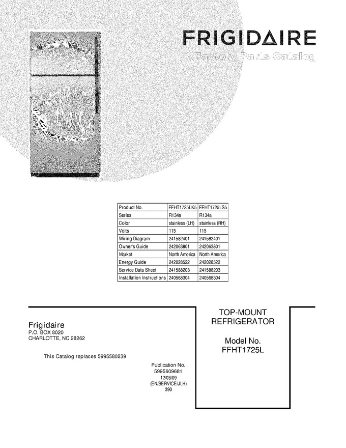 Diagram for FFHT1725LS5
