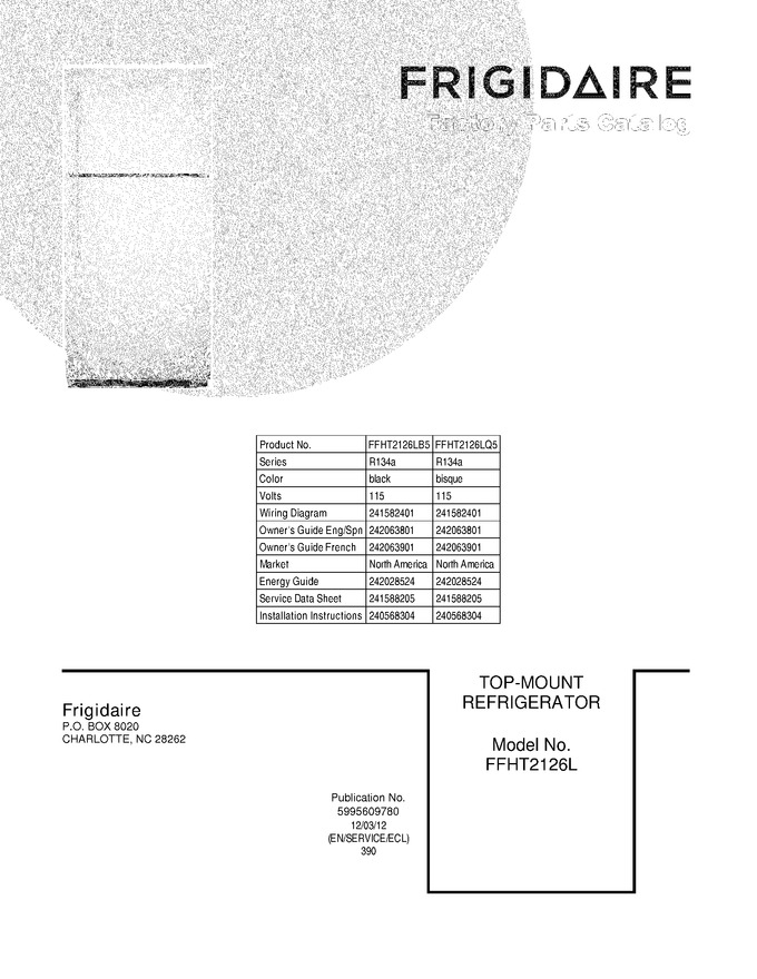 Diagram for FFHT2126LB5