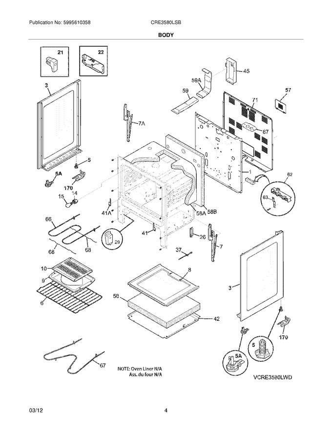Diagram for CRE3580LSB