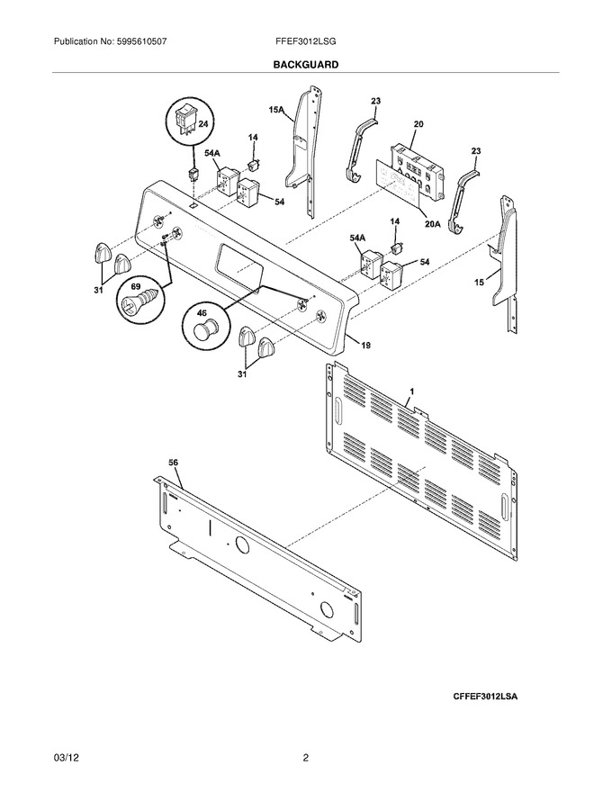 Diagram for FFEF3012LSG