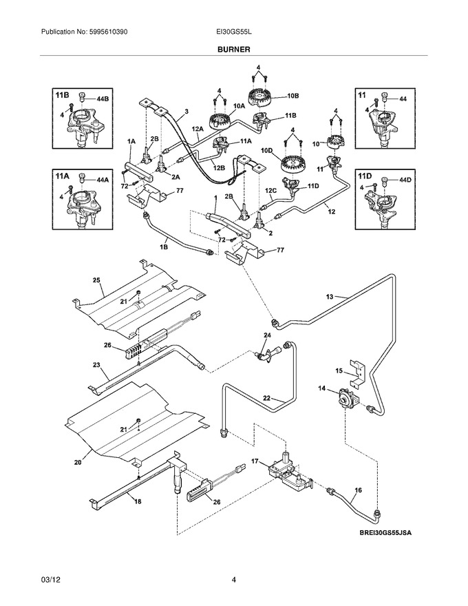 Diagram for EI30GS55LWA