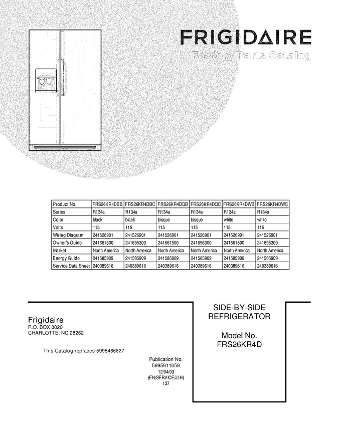 Diagram for FRS26KR4DBC