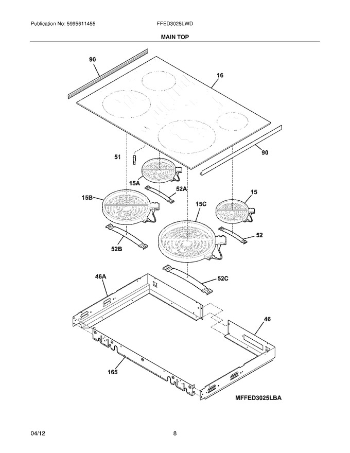 Diagram for FFED3025LWD