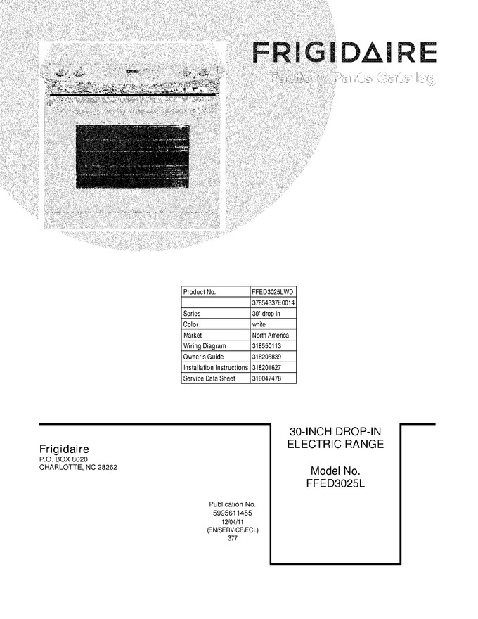 Diagram for FFED3025LWD