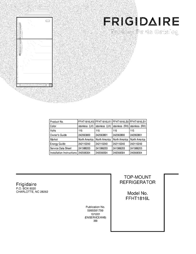 Diagram for FFHT1816LS1