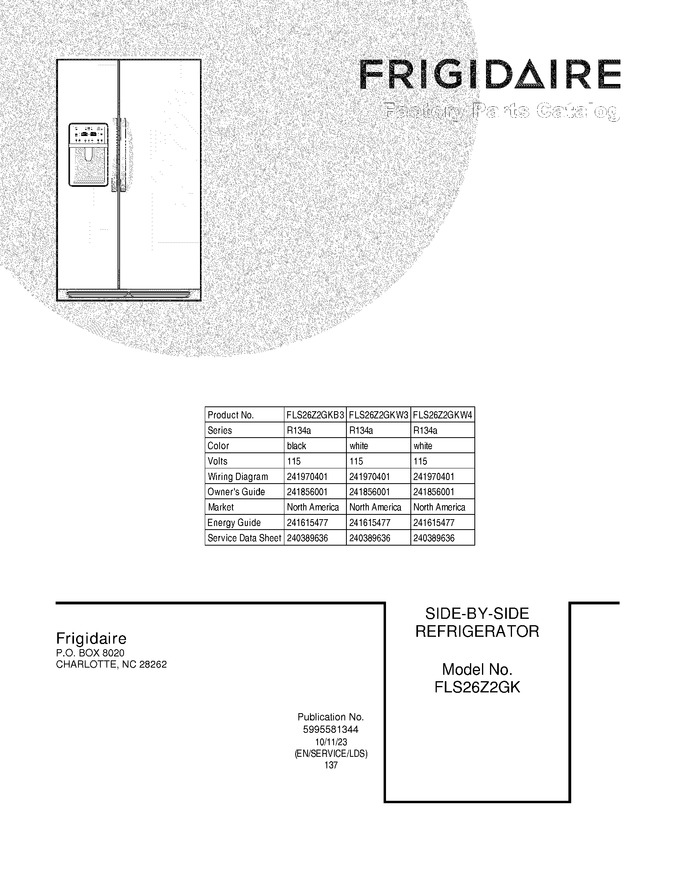 Diagram for FLS26Z2GKW3