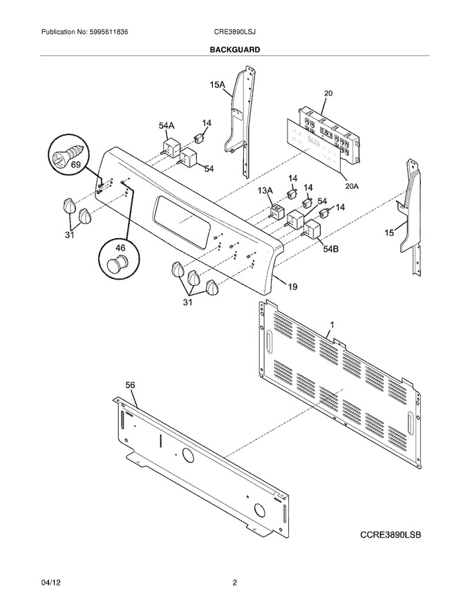 Diagram for CRE3890LSJ