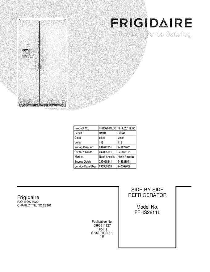 Diagram for FFHS2611LB5