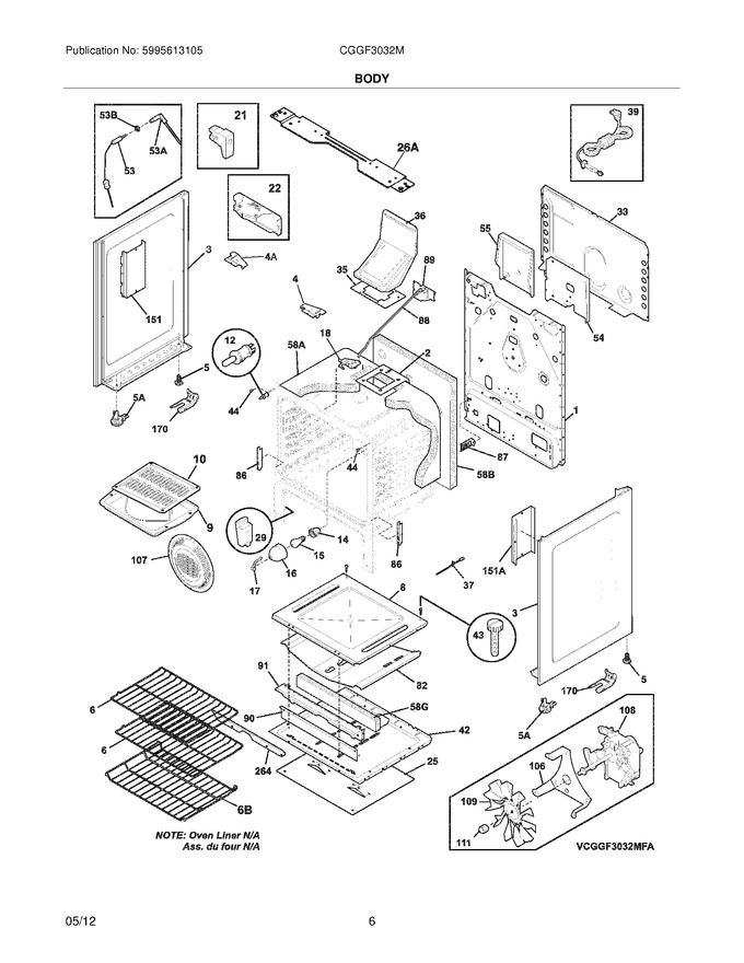 Diagram for CGGF3032MWB