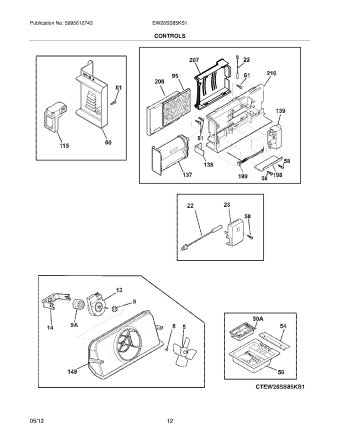 Diagram for EW26SS85KS1