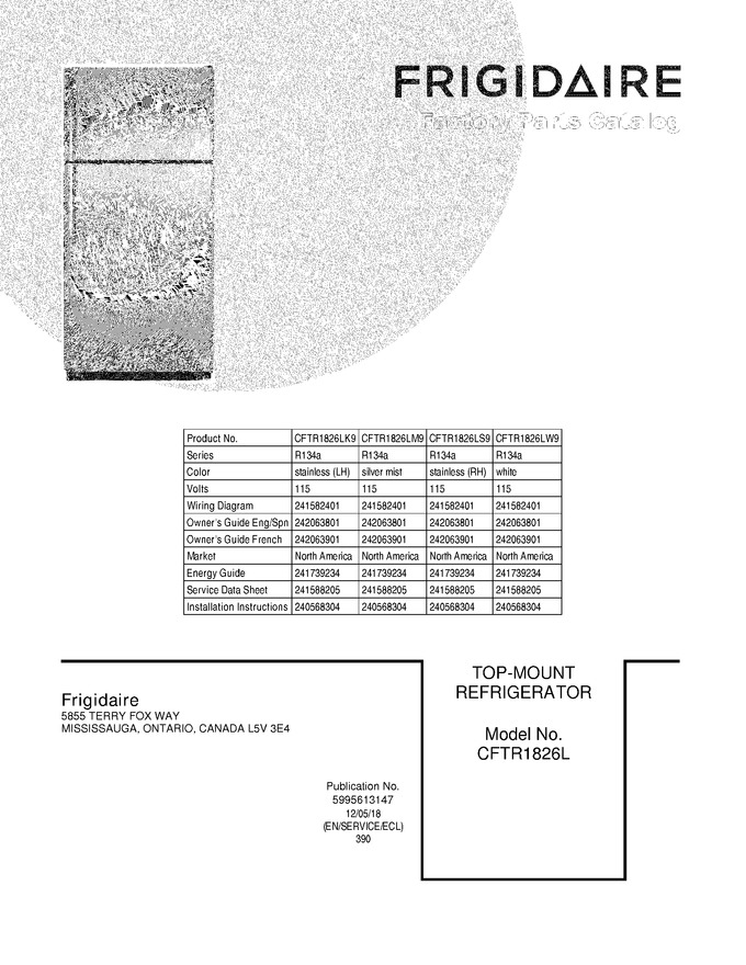 Diagram for CFTR1826LW9