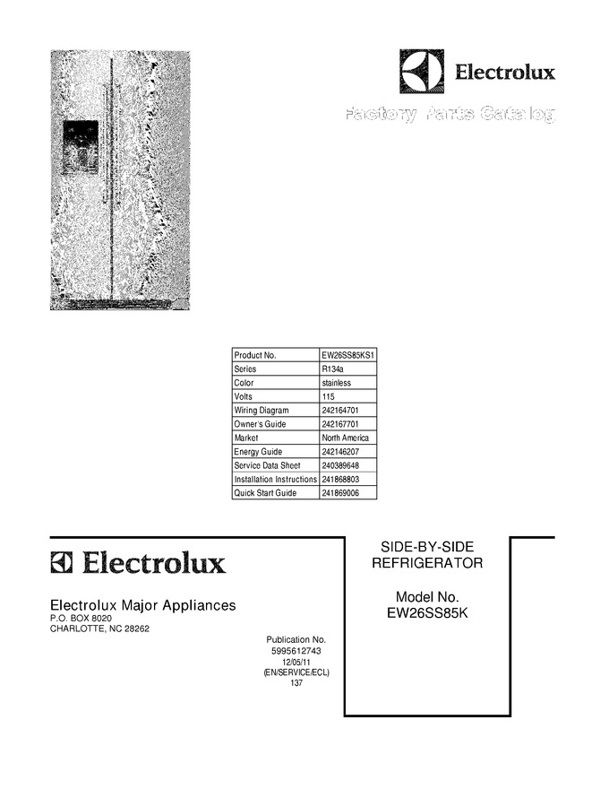 Diagram for EW26SS85KS1