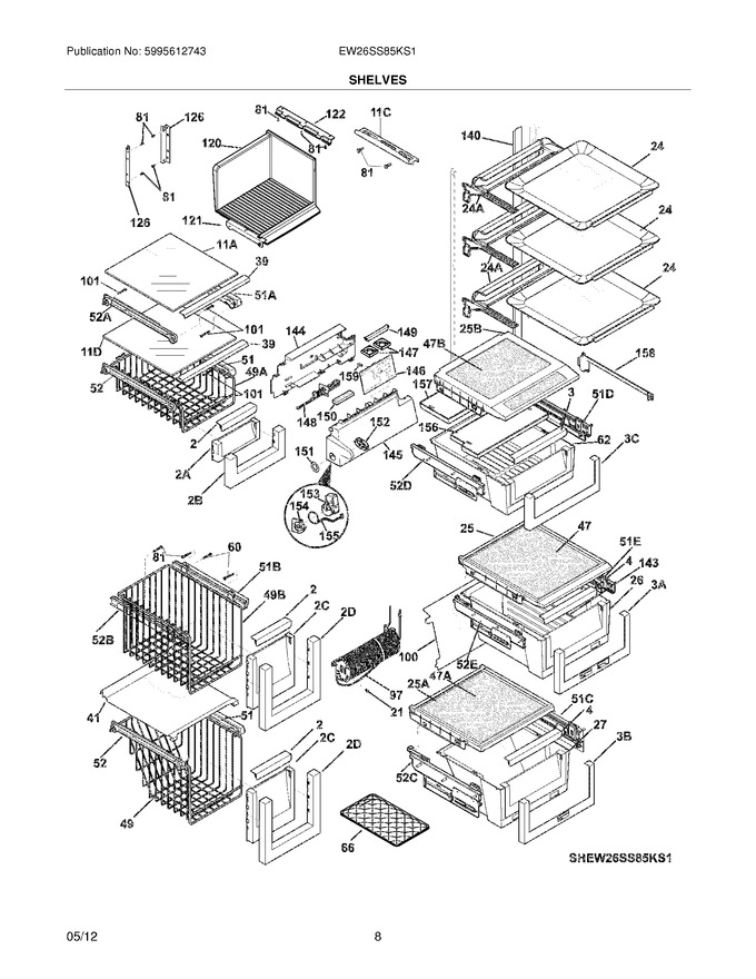 Diagram for EW26SS85KS1
