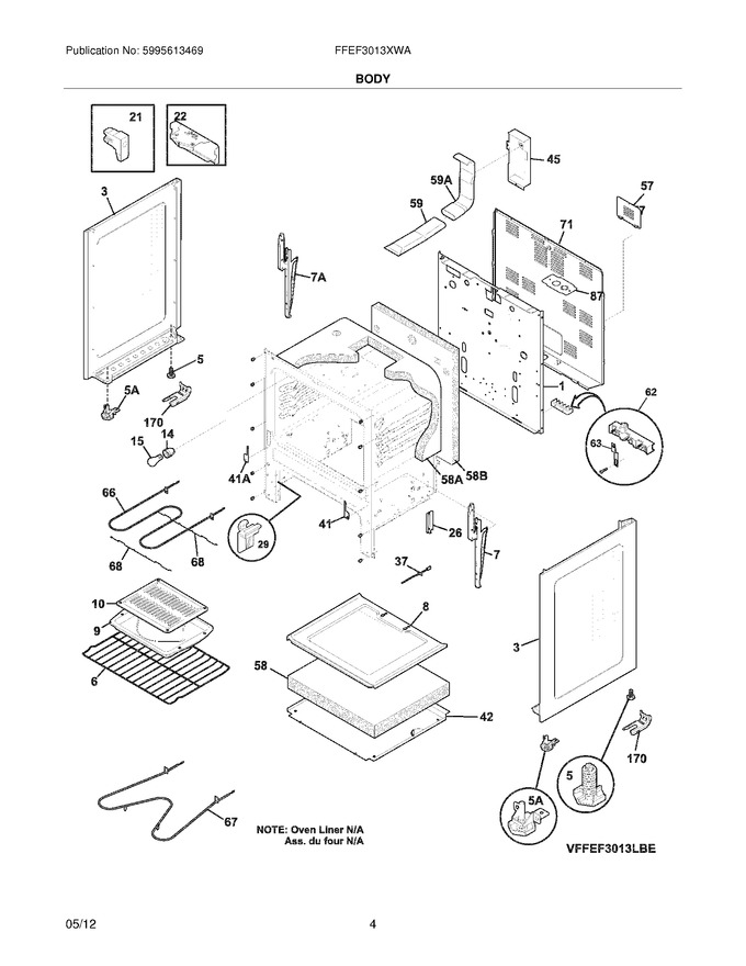 Diagram for FFEF3013XWA