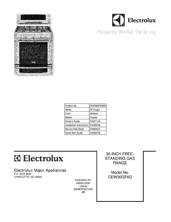 Diagram for CEW30GF6GSM