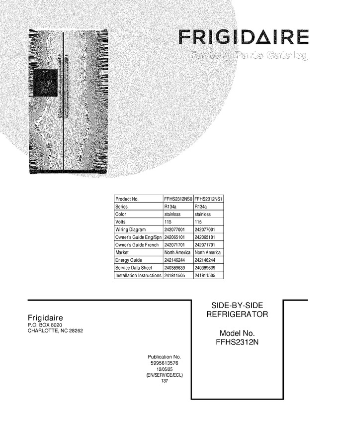 Diagram for FFHS2312NS1