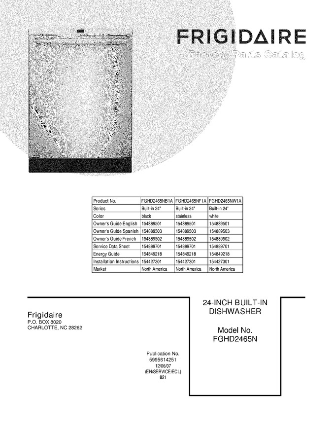 Diagram for FGHD2465NW1A