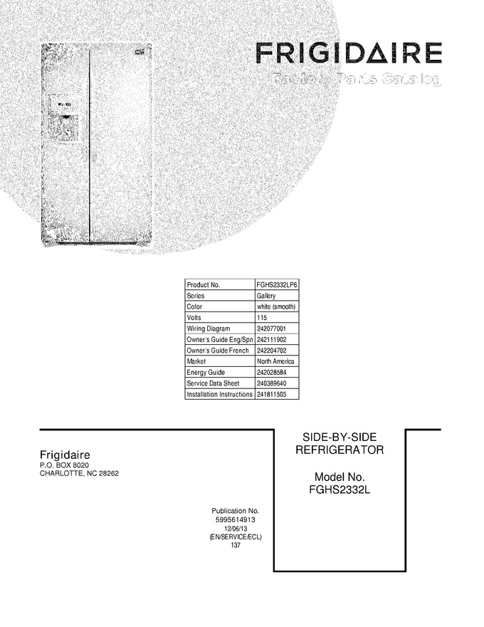 Diagram for FGHS2332LP6