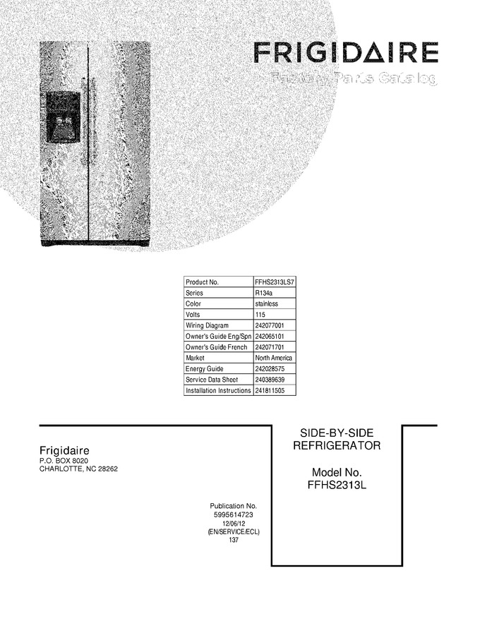 Diagram for FFHS2313LS7
