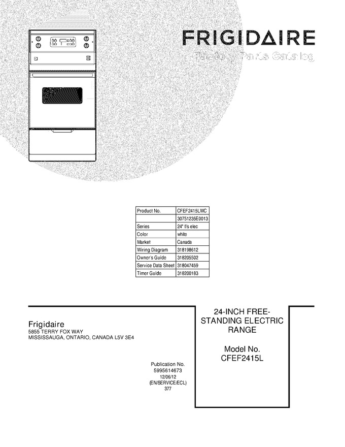 Diagram for CFEF2415LWC