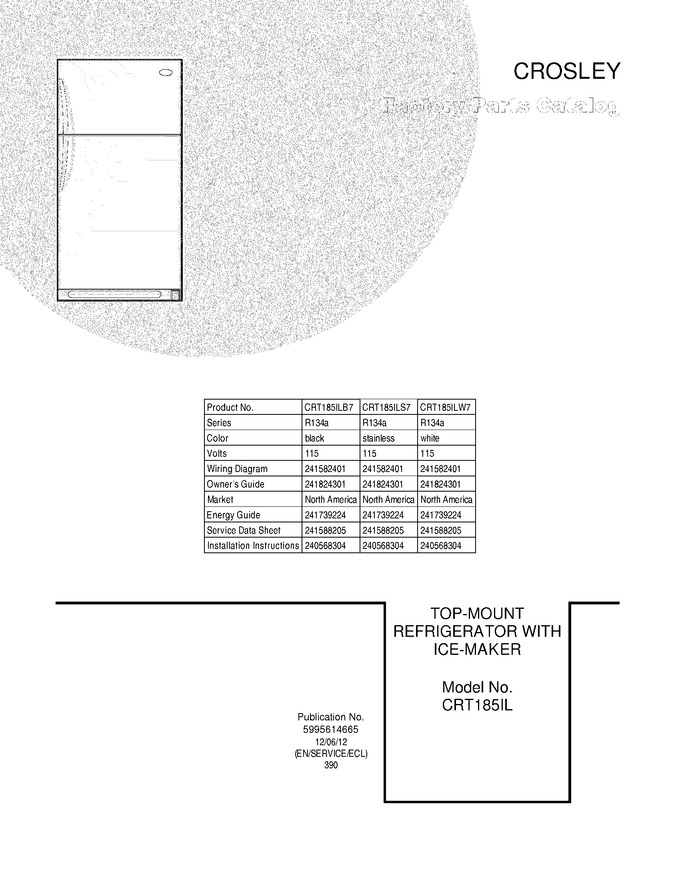 Diagram for CRT185ILB7