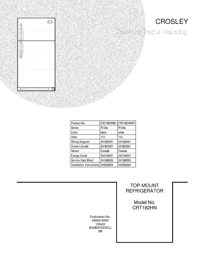 Diagram for CRT182HNW1