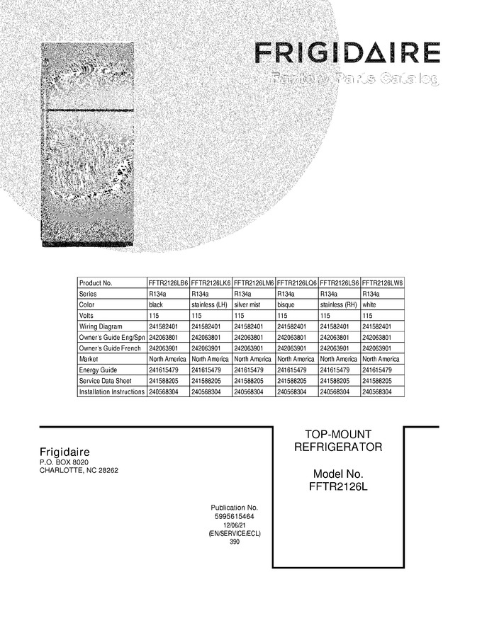 Diagram for FFTR2126LW6