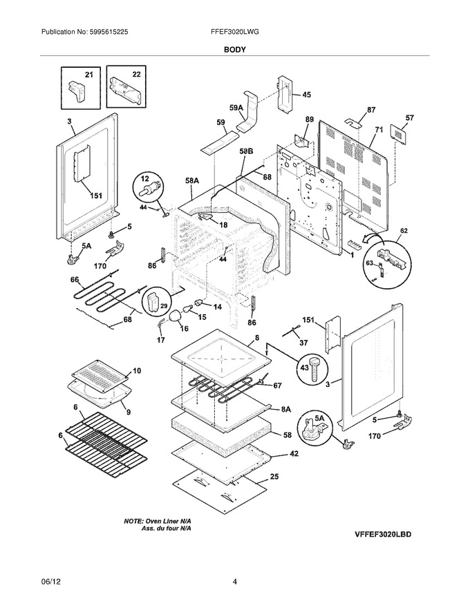 Diagram for FFEF3020LWG