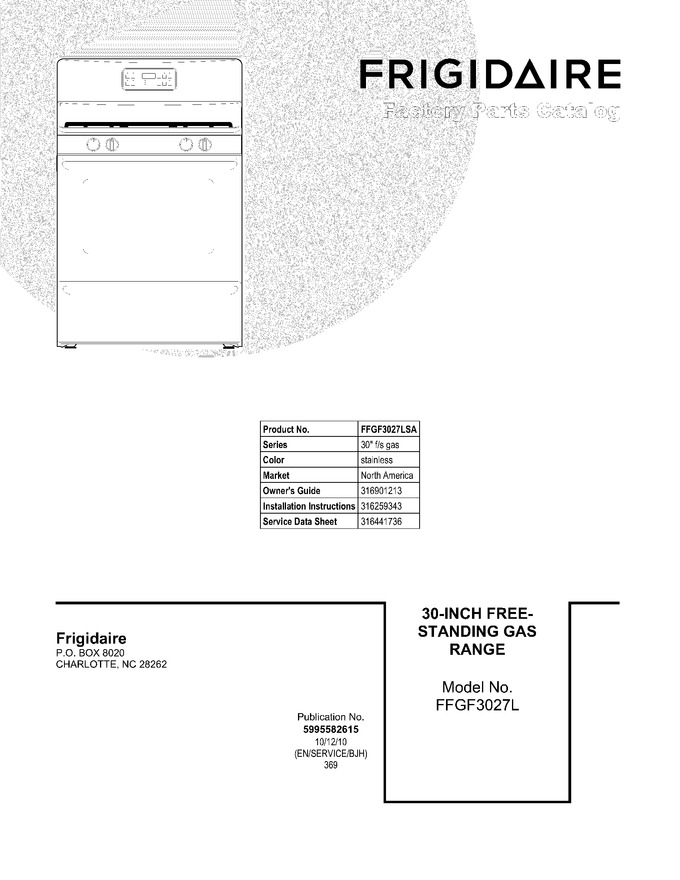 Diagram for FFGF3027LSA