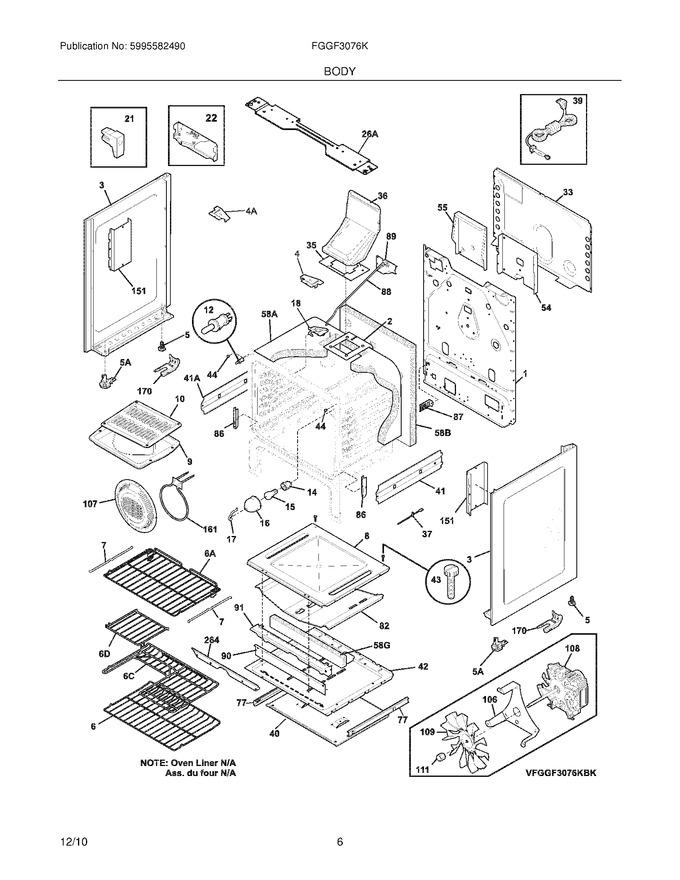 Diagram for FGGF3076KBK