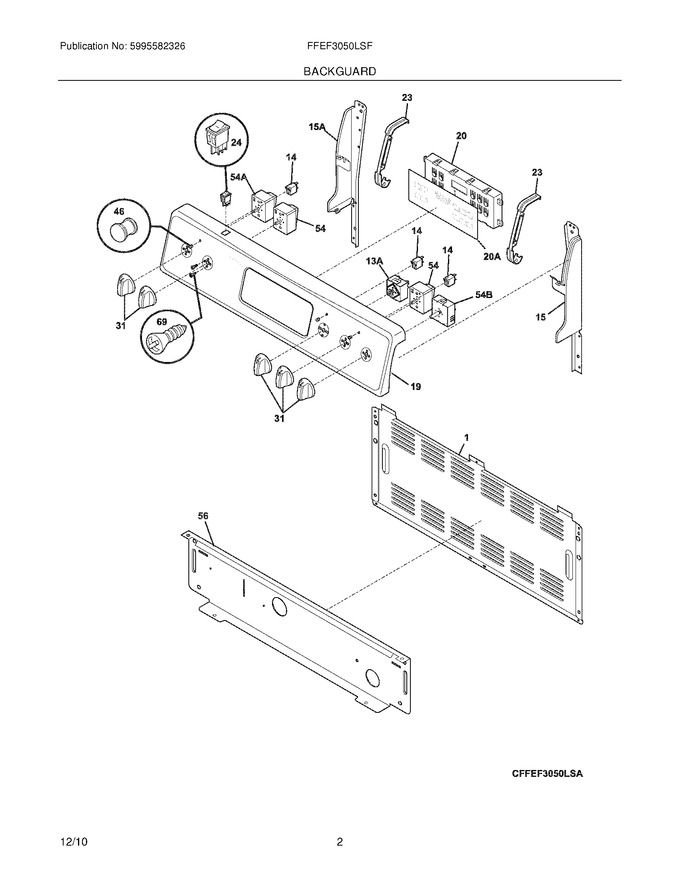 Diagram for FFEF3050LSF