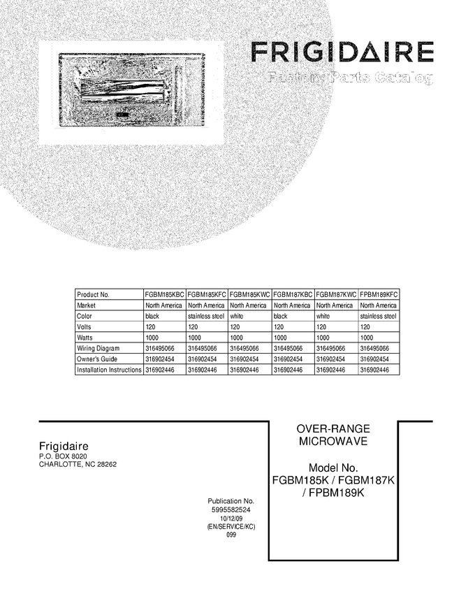 Diagram for FGBM185KFC