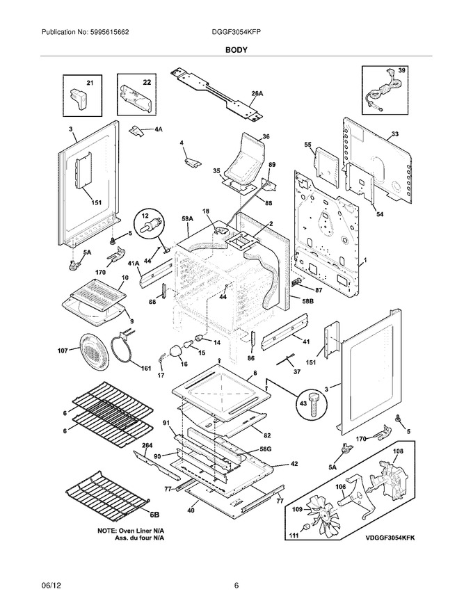 Diagram for DGGF3054KFP