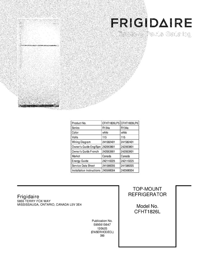 Diagram for CFHT1826LP5