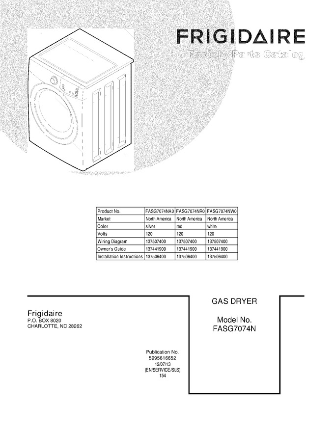 Diagram for FASG7074NR0